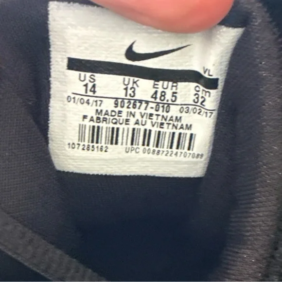 Size 14 Nike Force Savage Pro Detachable Football Cleats Black 902677-010 NEW - Picture 7 of 8